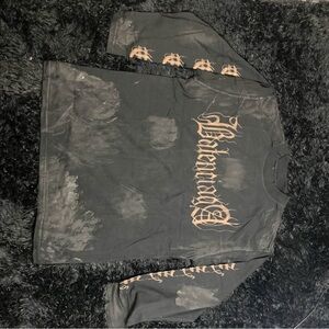 Balenciaga Black and Gold Long Sleeve Tee